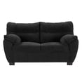 thumbnail image 1 of Sofá Love Seat Dicasa Monza 2 Plazas Negro para Sala, 1 of 8