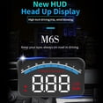 thumbnail image 2 of Pantalla HUD universal para automóvil M6S ODB II, velocímetro GPS, tacómetro, velocidad, temperatura del agua y voltaje, proyector de pantalla LED para automóvil, camión, SUV, RV de 3,5", 2 of 9