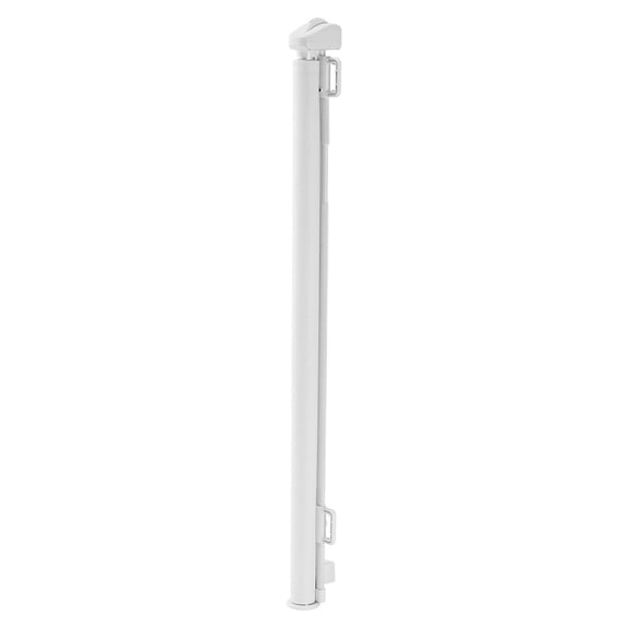 Extendable Baby & Pet Gate - Fits Spaces up to 57" Wide x 38.5" Tall, Walk-Through Design with Safety Lock, White