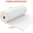 thumbnail image 2 of Interfaz fusible ZOMONETI, pesada, blanca, 43 cm x 27 m, 2 of 7