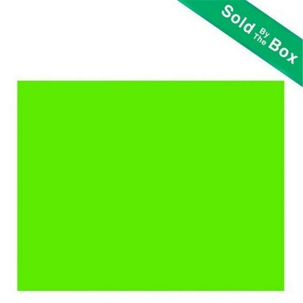 Bazic 22" X 28" Fluorescent Green Poster Board Case of 25