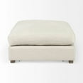 thumbnail image 2 of Beige Fabric Covered Full Size Ottoman, 2 of 9
