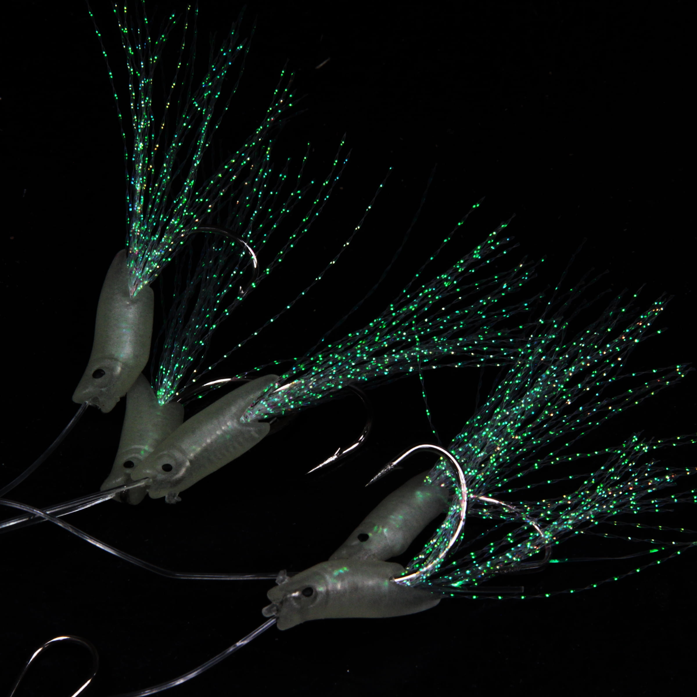 Ahi USA Sand Dab Fishing Glow Rig- 6 Hook