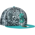 thumbnail image 3 of Men's New Era Black Seattle Mariners Sands 59FIFTY Fitted Hat, 3 of 6