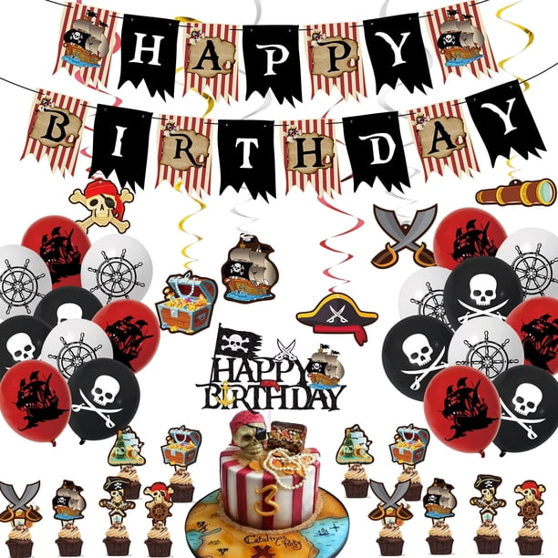 Decoraciones de fiesta Fiesta de cumpleaños con temática pirata de GOGOPARTY