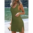 thumbnail image 5 of Womens Swimwear Cover Ups 2024 Summer Crochet Hollow Out Knit Bathing Suit Beach Dresses, 5 of 13