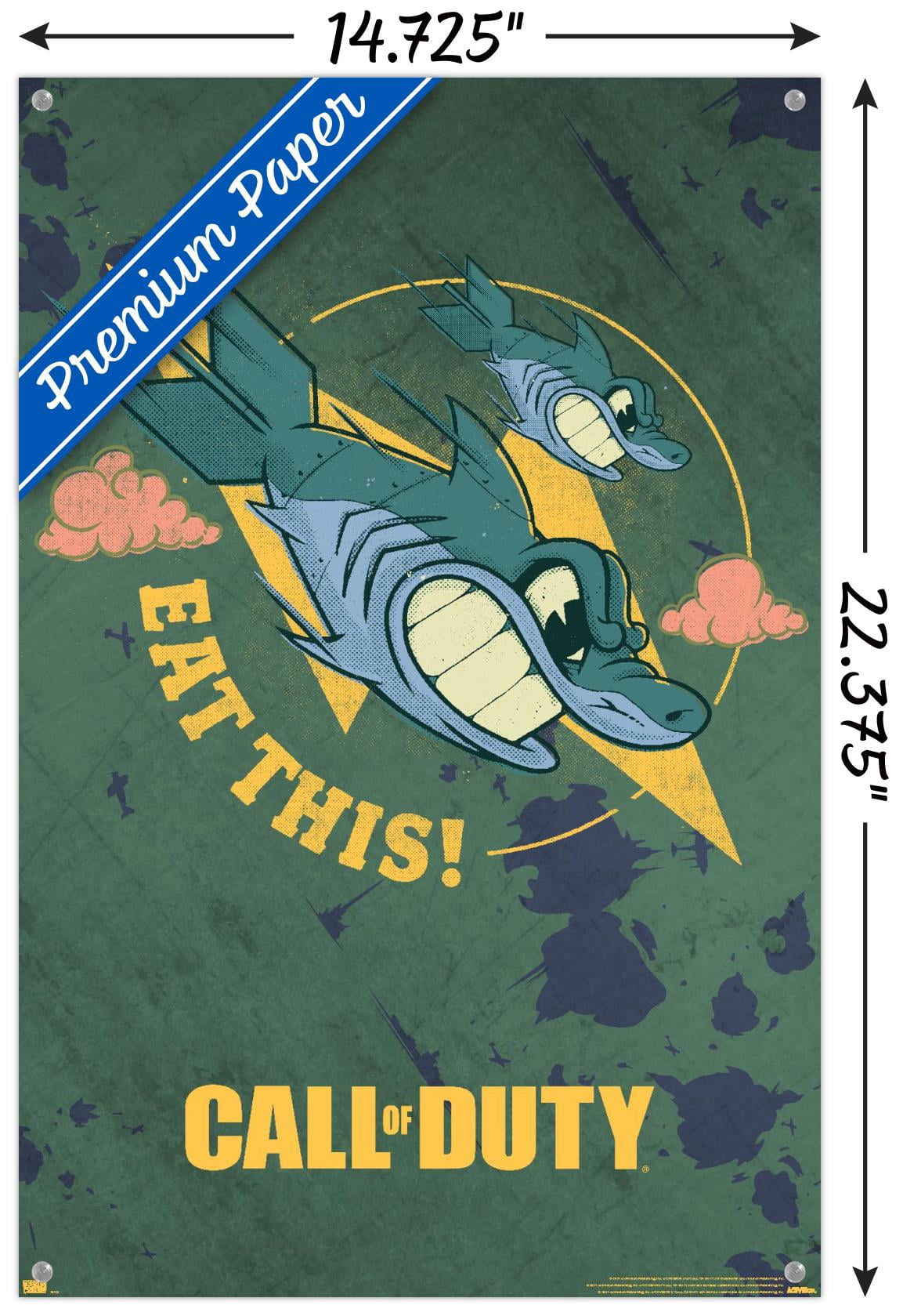 Call of Duty: Vanguard - Eat This Wall Poster with Pushpins, 14.725" x 22.375"