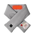 thumbnail image 2 of Penkiiy Heating Scarf with Santa Claus Accessories, Adjustable Heated Scarfs for Women Men,USB Heated Scarf Adjustable Neck Heating Scarf Detachable Plush Warming Neck Wrap Scarf Scarf Gray, 2 of 9