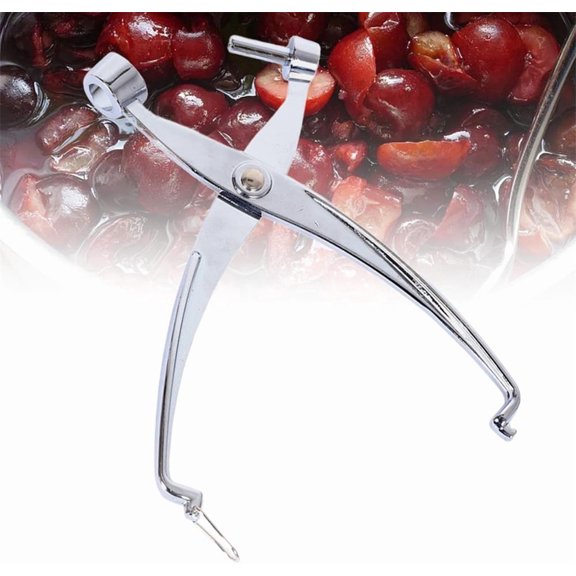 Tutuviw Cherry Pitter Tool Pit Remover Clean Stainless Steel Cherry Core Olive Pitter Kitchen Accessories with Easy To Use Space-Saving Design Cherry Pitter Machine for Making Cherry Dishes