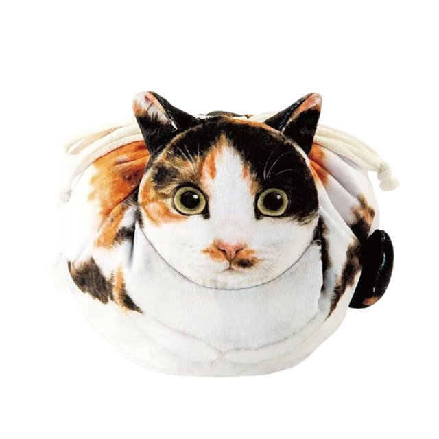 Stylish Feline Cosmetic Organizer for Travel and Daily Use Large Capacity Drawstring Makeup Pouch for Cat Lovers