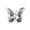 Silver, variant on Metal Butterfly Wall Decor Hand Painted Iron Butterfly for Garden Fence Patio Outdoor Ornament Silver