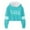 Sky Blue, variant on Girls Hoodies Girls Sweatshirt Girls Boys Casual Loose Active Full Sleeves Hoodies Sweatshirts Hooded Short Pullover Letter Print Striped Teen Crop Tops Girls Tops Women'S Fashion