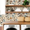 thumbnail image 3 of Mushroom Wallpaper Peel and Stick Vintage Floral Contact Paper 16.9 x 393.7 Boho Self Adhesive Removable Wallpaper Mushroom Forest Decorative Contact Paper for Bathroom Cabinets Vinyl, 3 of 8