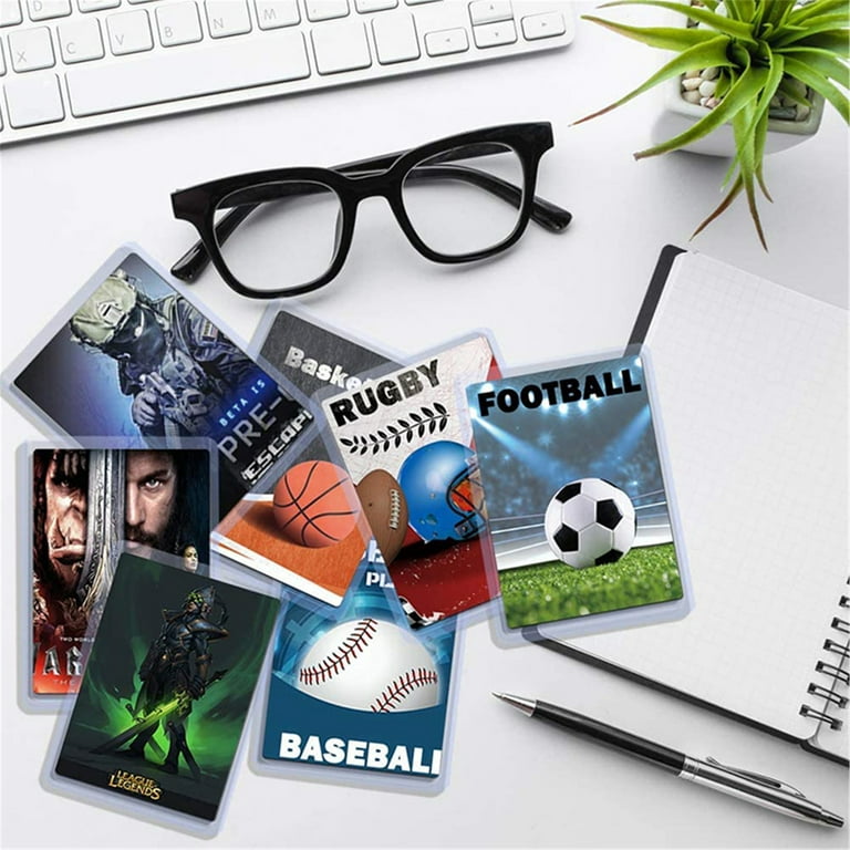 35PT Top Loader 3X4 Board Game Cards Outer Protector Gaming Trading Card  Holder Sleeves for Football Basketball Sports Card