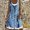 Dark Blue, variant on Women's Casual Dress Dresses For Women Beach Spring Striped Print Cute Dress Sleeveless Casual Dress Round Neck Loose Tank Dress Blue L