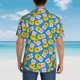 thumbnail image 4 of Balery Lovely Duck Camisas hawaianas de manga corta para hombre, camisas playeras de corte holgado, camisas de vacaciones con botones,Large, 4 of 7