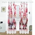 thumbnail image 2 of Gnomes Pink Black Out Curtains 84 Inch Length Curtains for Sliding Glass Doors Bedroom Living Room 2 Pack, 2 of 6