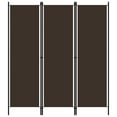 thumbnail image 1 of vidaXL 3-Panel Room Divider Brown 150x180 cm, 1 of 4