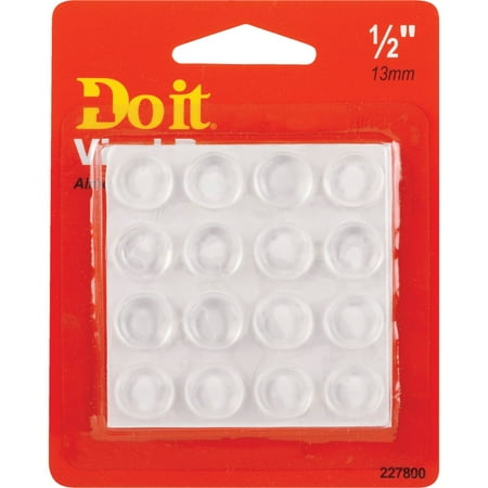 

2PK Do it 1/2 In. Round Vinyl Non-Skid Pad (16-Count)