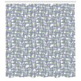 thumbnail image 3 of Lavender Shower Curtain, Grid Design with Springtime Herbs Aromatic Fragrant Nature, Fabric Bathroom Set with Hooks, 69W X 75L Inches Long, Lavender Reseda Green and Ivory, by Ambesonne, 3 of 3