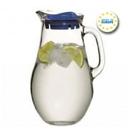 Pasabahce Glass Pitcher with Lid, Clear Carafe, 61.7 oz