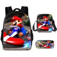 thumbnail image 3 of Anime Mario Brothers Mochila de mario bros Conjunto De 3 Piezas Niños Mochila + Mensajero Bolsa +Caja de lápices Mochilas Escolares, 3 of 3