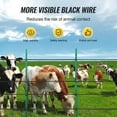 thumbnail image 6 of Electric Fence Wire 1000ft, Polywire for Horses Cattle Livestock - 305M High Tensile Strength UV Resistant Farm Fence - Portable Electric Fencing, 6 of 7