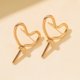 thumbnail image 3 of HomeKingdee Geometric Creative Earrings - Irregular Shaped Alloy Metal Gold Color​ Earrings for Women Wedding Party Daily Jewelry, 3 of 5