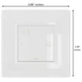 thumbnail image 2 of Mini Disposable Appetizer Plates - 1200 Pack 2.95 In. x 2.95 in. Plastic Dessert Plates - Design for Weddings, Birthdays, and Formal Parties - Stackable and Convenient - BPA, 2 of 9