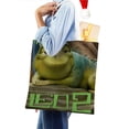 thumbnail image 4 of Leo Bolso de tela con estampado de lienzo para mujer, bolsa de compras reutilizable y estética, con cremallera interior, regalo para mujer,40*45cm., 4 of 6