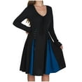 thumbnail image 1 of Tqyyweavej Robes Vintage Renaissance pour Femmes Sorcière Médiévale Longue Robe Maxi Cosplay Costume d'Halloween pour Femmes, 1 of 7