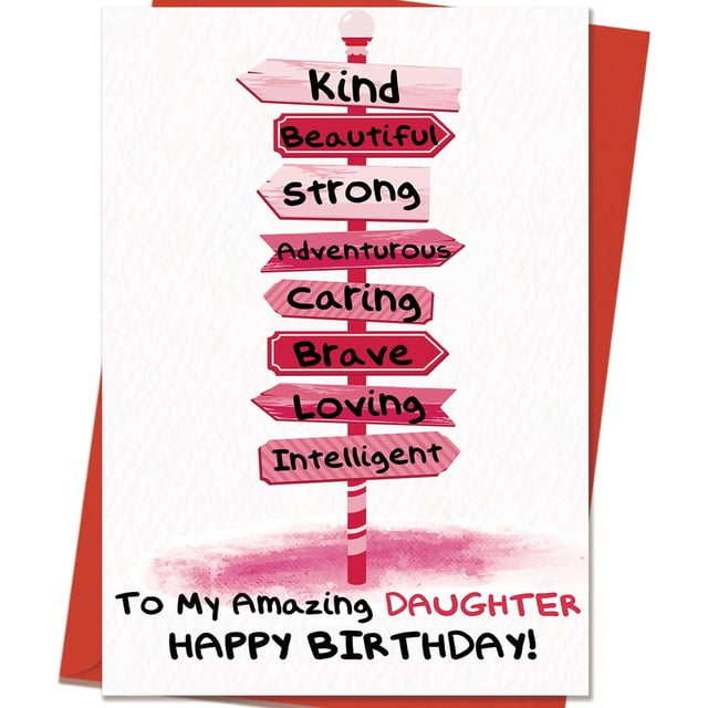 Tarjeta de cumpleaños Mcduldul Happy Birthday Daughter de Parents