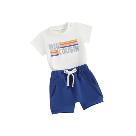 

Gupgi Spring Baby Boys Summer Shorts Sets White Short Sleeve Tops Shorts Sets