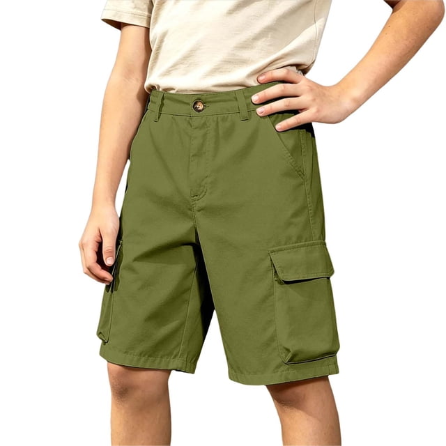 Fgnfyis Pantalon de Pyjama pour Enfants Garçons et Filles Décontracté Imprimé Personnalisé Pantalon de Pyjama Extensible Coupe Ajustée Pantalon pour Filles Vert Armée 9-10 Ans