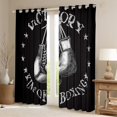 thumbnail image 2 of jejeloiu Boxing Gloves Curtains Pack of 2 (42x84 Each),Extreme Sport Curtains Blackout,Gray Black Bedroom Curtains For Menw Omen,Ultra Soft Home Decor, 2 of 6