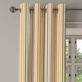 thumbnail image 2 of Ambesonne Retro Grommet Curtain, Colorful Fashion Stripes, 50" x 84", Mustard Orange, 2 of 6