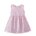 thumbnail image 6 of Afuyipoi Girls Sleeveless Dress Size 1-11Y Puppy Printed Summer Cotton Loose A-Line Sundress for Kids Beach Vacation Multicolor Size 2T, 6 of 6
