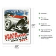 thumbnail image 2 of 1934 Swiss Grand Prix - Bern Switzerland - Vintage Car Racing Poster - Fine Art Matte Paper Print (Unframed) 20x26in, 2 of 4