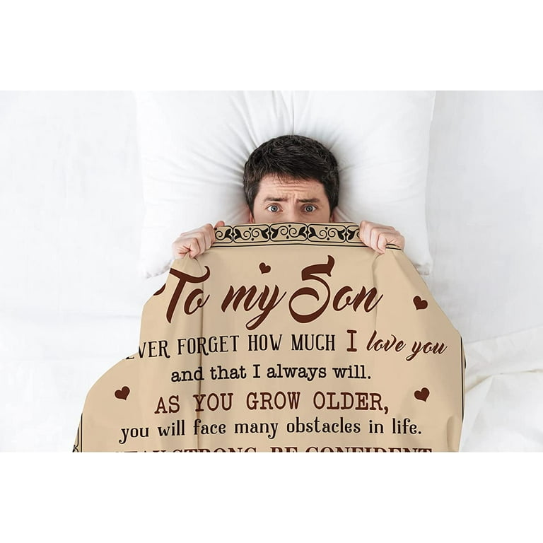 Son Gifts Blanket To My Son Son Gifts From Mom/Dad Funny Gifts For Son  Blanket Best Birthday Gift Ideas For Son Gifts For Grown Son Son Gift From  Mother Or Father Blankets,32x48''(#355,32x48'')O 