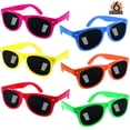 thumbnail image 2 of Gafas de sol GINMIC para fiestas infantiles, paquete de 12 unidades, neón UV400, 2 of 7