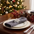 thumbnail image 4 of SLYNSHome Snowflake Metal Napkin Rings, Rhinestone Winter Table Napkin Holders, Gold And Silver Holiday Dinner Table Decor Accessories, 4 of 6