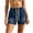 Dark Blue, variant on Shorts for Women,Women's Elastic High Waisted Jean Shorts Summer Ripped Cut Off Denim Shorts Vintage Mid Thigh Short Jeans