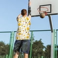 thumbnail image 5 of Naloa Gnomes Bees Basketball Jersey Reversible Men's Mesh Athletic Sports Shirts Training Practice S-4XLMedium, 5 of 6