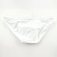 thumbnail image 4 of zuwimk Men Underwear Boxer Brief,Men's Ice Silk Thong Bikini Low Rise Soft Briefs Underwear White,M, 4 of 5