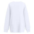 thumbnail image 6 of Liuinsasek V Neck Oversized Drop Soulder Sweatshirt for Women Solid Pullover Comfortable Top Fashion Casual Long Sleeve Winter clothes, 6 of 8