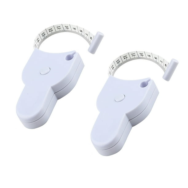 Bewildely Cinta métrica telescópica automática para medir el cuerpo en forma de Y con mango, calibrador de circunferencia de pecho multifunción de alta Tela de costura y artesanía 2 piezas/blanco Bewildely HA041382-03