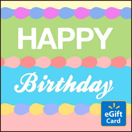 Happy Birthday Colors Walmart eGift Card