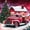 Christmas Eve Truck, variant on 5D DIY Winter Diamond Art Kits for Adults Beginners,Ice Snow Town Full Drill Diamond Dots Gem Art,Home Wall Decor 11.8x15.8inches.