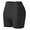 Black, variant on Women's Ice Silk Safety Pants, Mid-waist Seamless Elastic Shorts, Anti-lighting, Anti-roll Edge