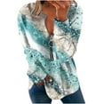 thumbnail image 2 of Chandails à Capuchon Mode pour Femmes 2023 Hauts Automne Manches Longues Chandail Ample Chemise Chic Décontractée Chandails à Col Rond pour Dames Rabais de 50 % Liquidation Costumes d'Halloween/Noël, 2 of 5